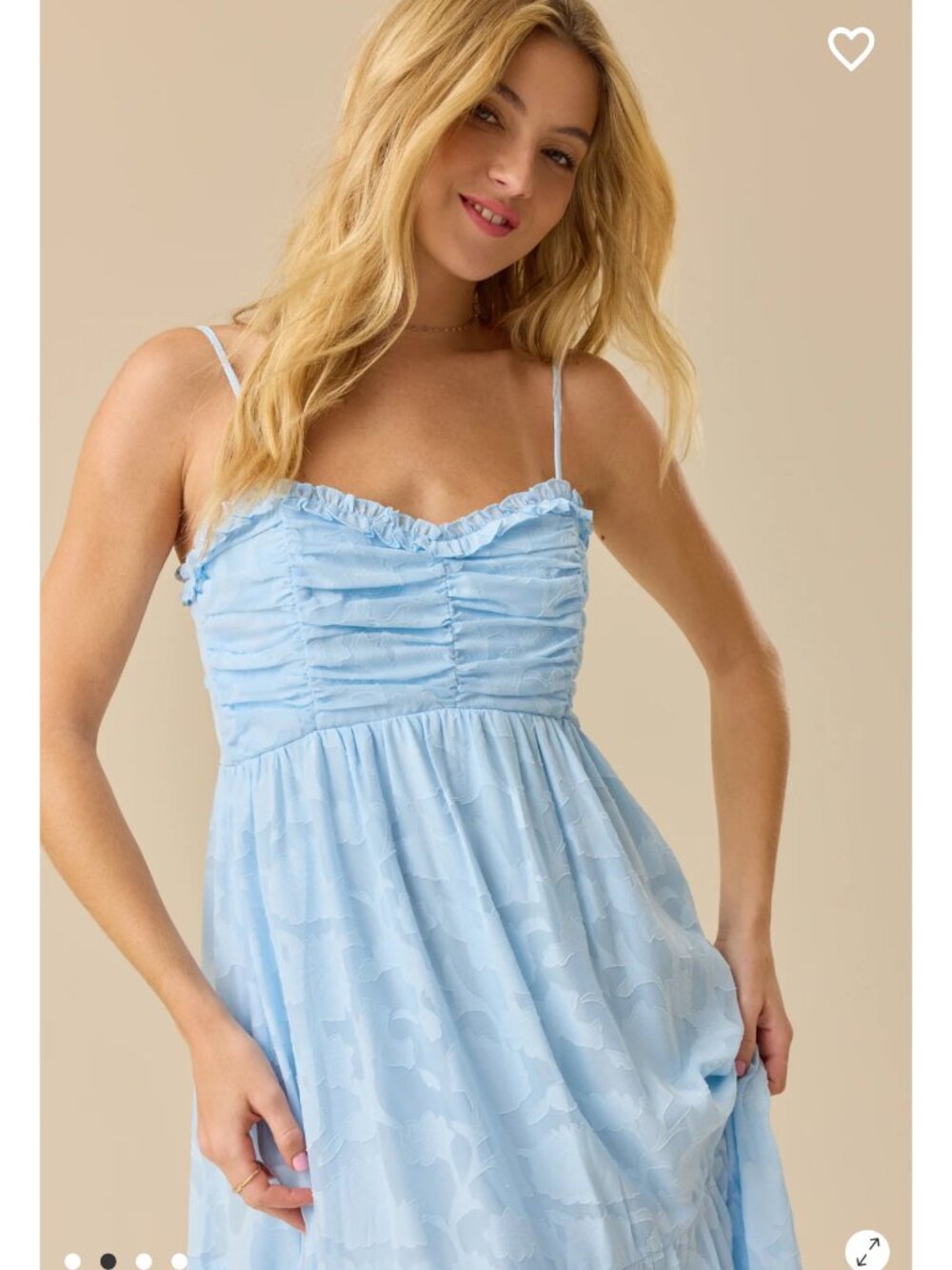 NWT Altar'd State Hazel Ruched Front Maxi Dress - Picture 2 of 4